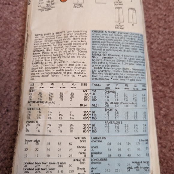 Vintage 5 Patterns Butterick, Kwik and Sew, mens womens 1971, 1985, 1987, 1988 - Picture 10 of 14